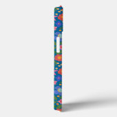 Folk Art Floral auf blauem iPad Mini Fall Case-Mate iPhone Hülle (Rückseite / Rechts)
