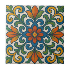 Folk Art Floral Fliese