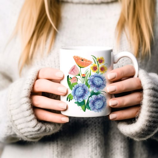 Folk Art Floral Kaffeetasse