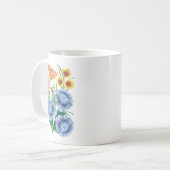 Folk Art Floral Kaffeetasse (Vorderseite Links)
