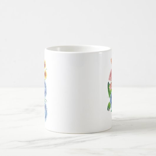 Folk Art Floral Kaffeetasse (Mittel)
