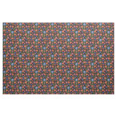 Folk Art Floral on Black Custom Fabric Stoff (Fat Quarter (45,7 x 55,9 cm))