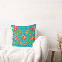 Folk art floral pillow kissen