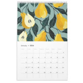 Folk Art Floral | Scandinavian Orange Flower Wall Kalender (Jan 2026)