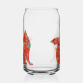 Folk Art Flower Pattern Fox Personalised Dosenglas (Rechts)