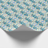 Folk Art Fox Print Decor Geschenkpapier (Ecke)