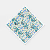 Folk Art Fox Print Decor Serviette (Ecke)