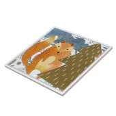 Folk Art Fox Weihnachten Fliese (Seite)