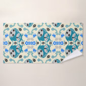 Folk-Art-Fuchs-Druck-Dekor Badehandtuch (Badehandtuch)