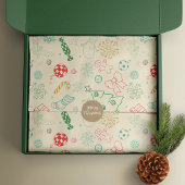 Folk Art Gingerbread Männer Weihnachten Seidenpapier