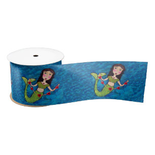 Folk Art Green Mermaid String von Red Hearts Satinband