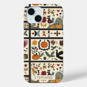 Folk Art Herbst Quilt Muster   Rustikale Ernte Case-Mate iPhone Hülle