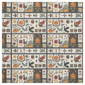 Folk Art Herbst Quilt Muster | Rustikale Ernte Stoff (Muster)