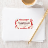 Folk Art Holiday Address Labels Adressaufkleber (Insitu)