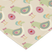 Folk Art Hühnchen und Ei Niedliches Muster Kurzer Tischläufer (Ecke)