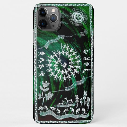 Folk Art iPhone 11 Pro Max Fall Hülle (Rückseite)