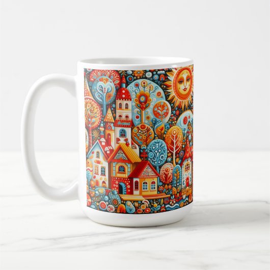 Folk Art Kaffeetasse (Links)