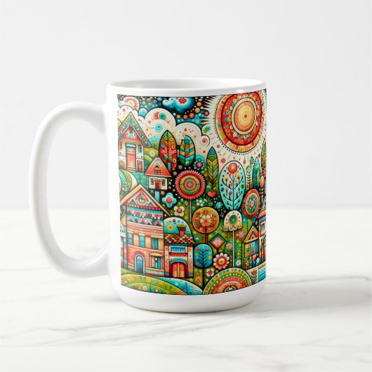 Folk Art Kaffeetasse (Links)