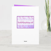 Folk Art Kitty Cat Happy Birthday Karte (Rückseite)