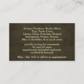 Folk Art Landschaft Primitive Amerikanische Bäume Visitenkarte (Rückseite)