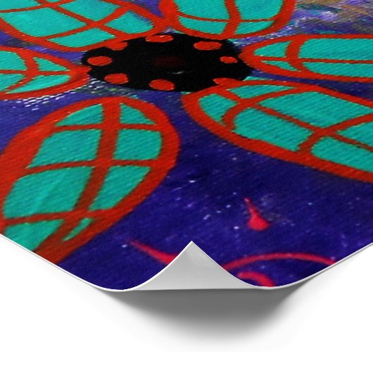 FOLK ART MEXICAN CHIHUAHUA MALERIERUNG POSTER (Ecke)