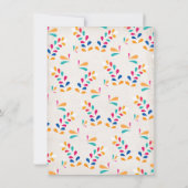 Folk Art Mexican Fiesta Baby Dusche Einladung (Rückseite)