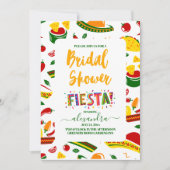 Folk Art Mexican Fiesta Brautparty Einladung (Vorderseite)