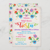 Folk Art Mexican Fiesta Bridal Dusche Einladung (Vorne/Hinten)