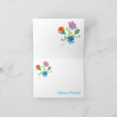 Folk Art Mexican Fiesta Dankeschön Karten (Innenseite)