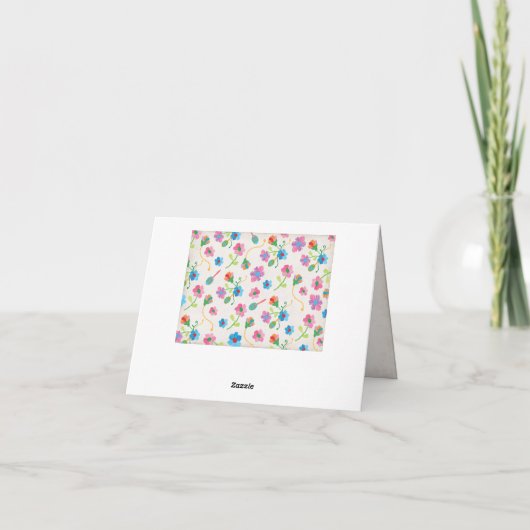 Folk Art Mexican Fiesta Dankeschön Karten (Rückseite)