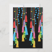 Folk Art Mexican Fiesta Wedding Einladung (Rückseite)