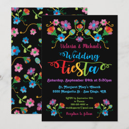Folk Art Mexican Fiesta Wedding Einladung