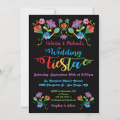 Folk Art Mexican Fiesta Wedding Einladung (Vorderseite)