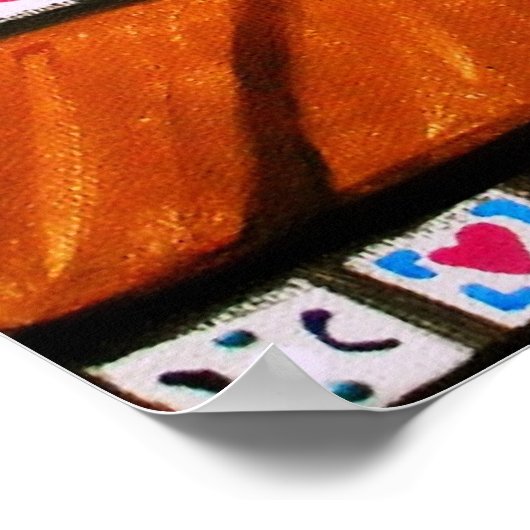 FOLK ART MEXICAN TÜR MALERIEREN POSTER (Ecke)