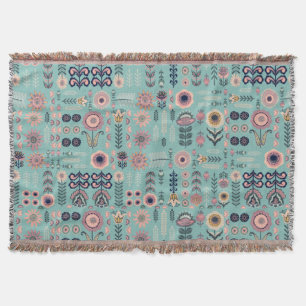 Folk Art Nahtloses Muster Decke
