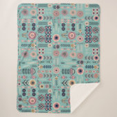 Folk Art Nahtloses Muster Sherpadecke (Vorderseite)