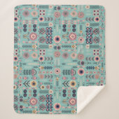 Folk Art Nahtloses Muster Sherpadecke (Vorderseite)