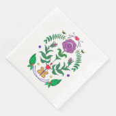 Folk Art Napkin Serviette (Ecke)