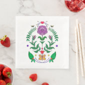 Folk Art Napkin Serviette (Beispiel)