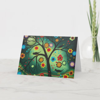 FOLK ART Never Alone BY LORI EVERETT greeting card Karte