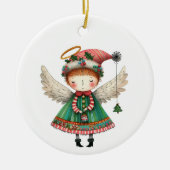 Folk Art Niedlich Angel Keramik Ornament (Vorne)