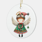 Folk Art Niedlich Angel Keramik Ornament (Links)
