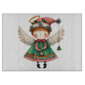 Folk Art Niedlich Angel Schneidebrett (Vorderseite)