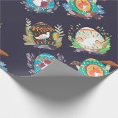 FOLK ART Ostereier WRAPPER PAPIER Geschenkpapier (Ecke)