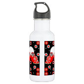 Folk Art Owl Edelstahlflasche (Rückseite)