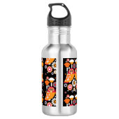 Folk Art Owl Edelstahlflasche (Rückseite)