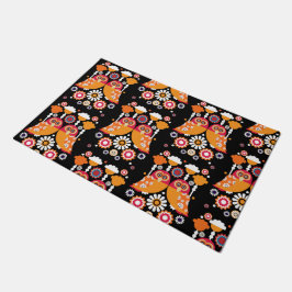 Folk Art Owl Fußmatte