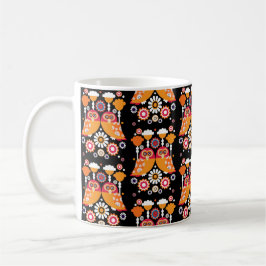 Folk Art Owl Kaffeetasse