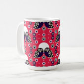 Folk Art Owl Kaffeetasse (Vorderseite Links)