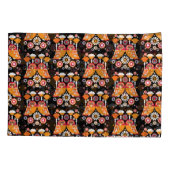 Folk Art Owl Kissenbezug (Rückseite-Links)